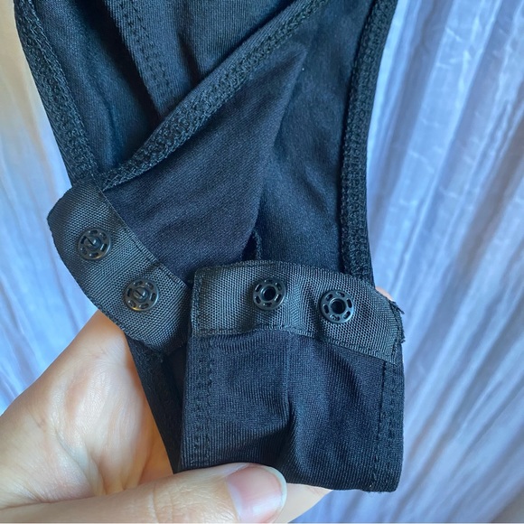 Mango Long Sleeve Open Back Thong Bodysuit - Picture 5 of 6